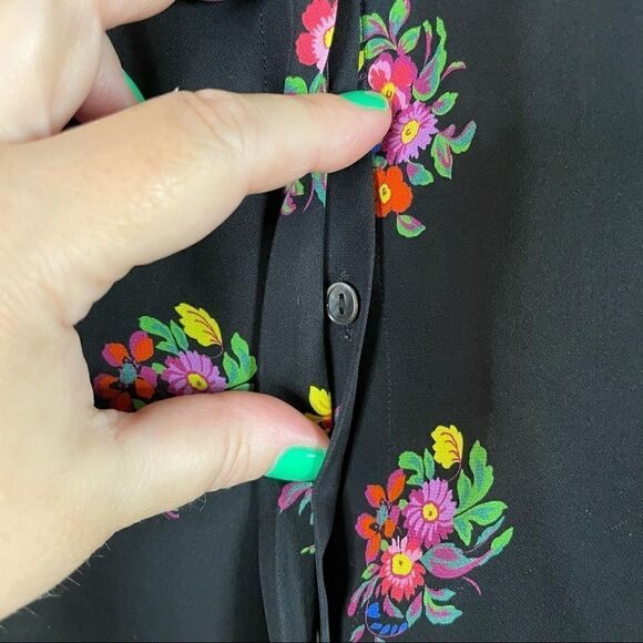 Kobi Halperin Bailey Silk Floral Button Down Shirt - Picture 2 of 8